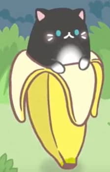 Black and White Bananya