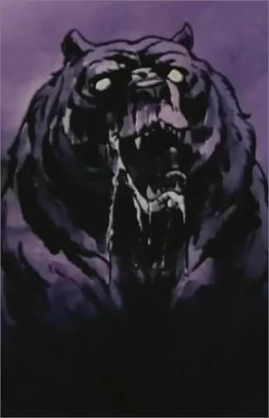 Harpooned Bear