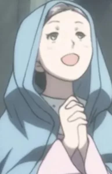 Child Playing Virgin Mary