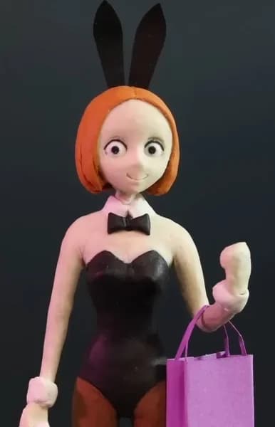 Red-haired Bunny Girl
