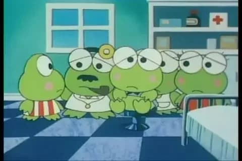 Keroppi in Find the Pink Mushroom