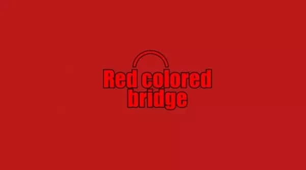 Red Colored Bridge
