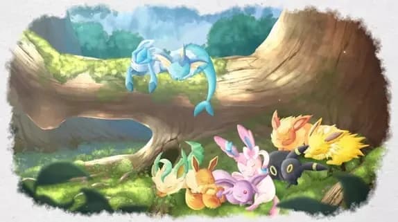 Eevee e Amigos Coloridos