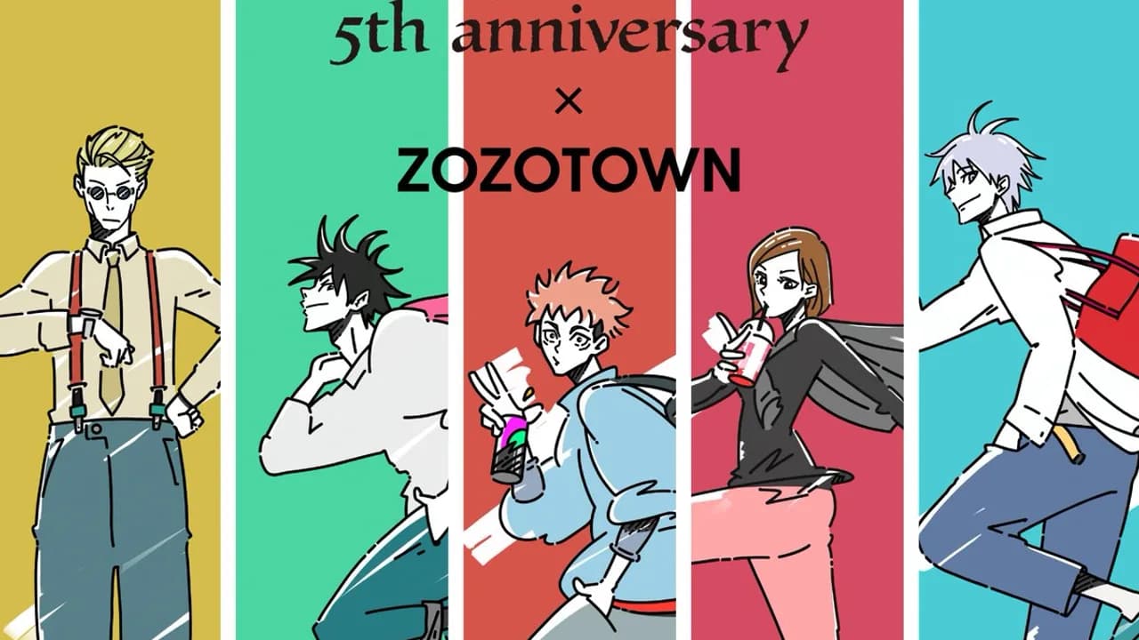 Jujutsu Kaisen 5th Anniversary Gets Stylish ZOZOTOWN Collab