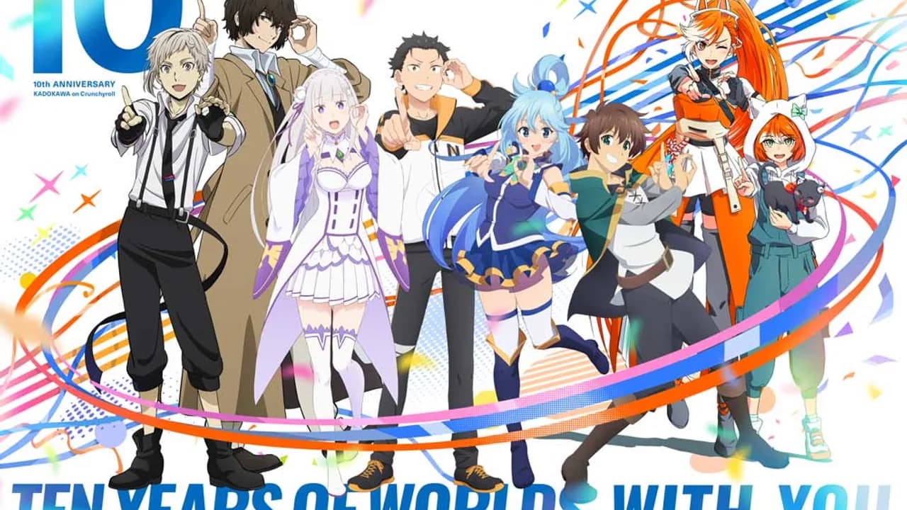 KADOKAWA x Crunchyroll Mark 10 Years with Exclusive AX 2026 Collab Merch